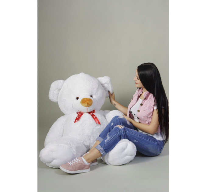 Плюшевый мишка Томми 150 см (белый)