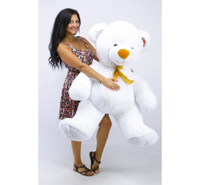 Плюшевый мишка Томми 150 см (белый)