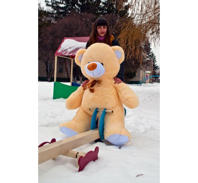 Плюшевий ведмедик Томі 150 см (кремовий)