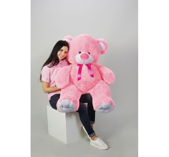 Плюшевый мишка Томми 150 см (розовый)