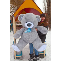 Плюшевый мишка Томми 150 см (серый) Плюшевый мишка Томми 150 см (серый)