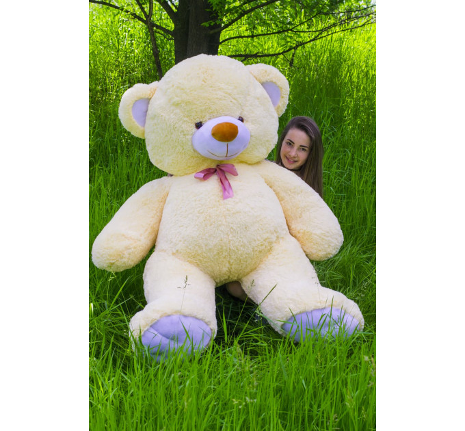 Плюшевый мишка Томми 190 см (кремовый)
