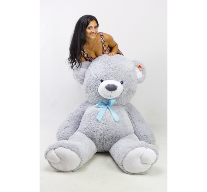 Плюшевий ведмедик Томі 190 см (сірий)