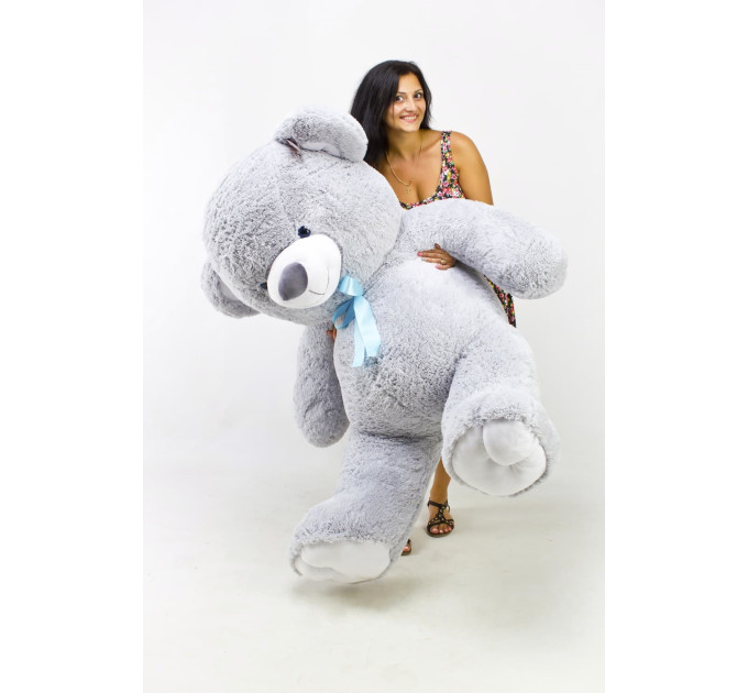 Плюшевий ведмедик Томі 190 см (сірий)