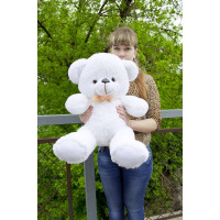 Плюшевый мишка Томми 50 см (белый)