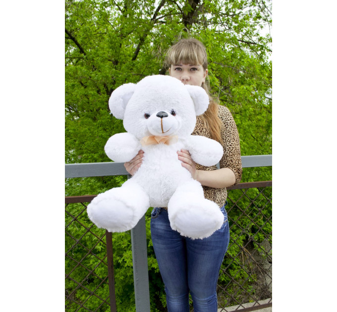 Плюшевый мишка Томми 50 см (белый)