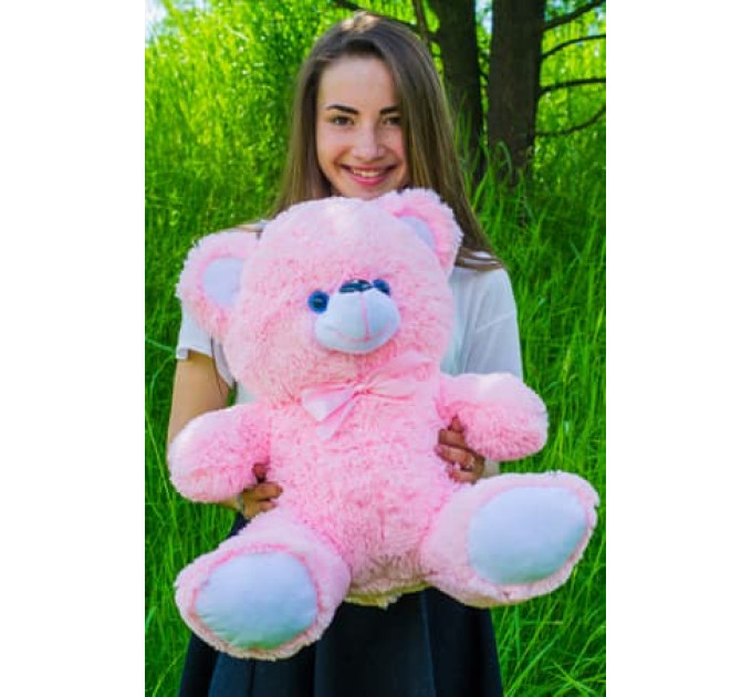 Плюшевый мишка Томми 50 см (розовый)