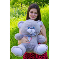 Плюшевый мишка Томми 50 см (серый)