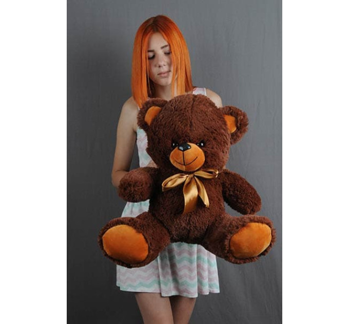 Плюшевий ведмедик Томі 50 см (шоколадний)