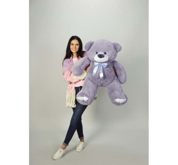 Плюшевый мишка Веня 110 см (серый)