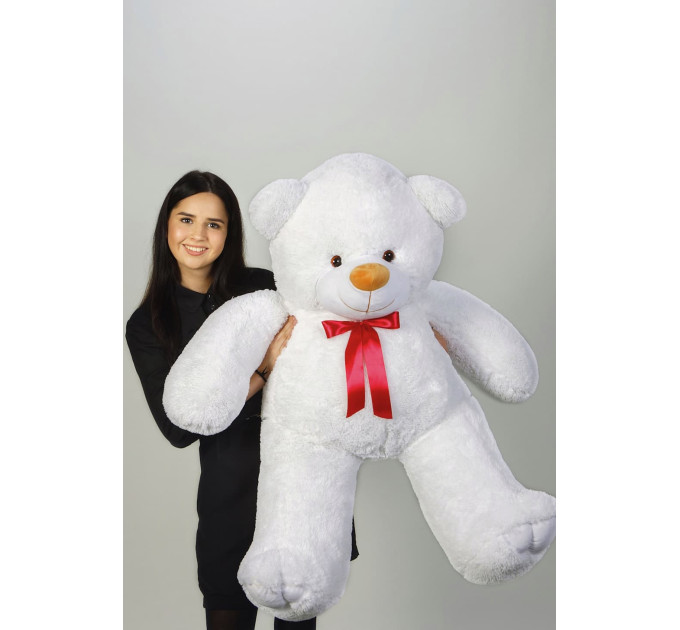 Плюшевый мишка Веня 140 см (белый)