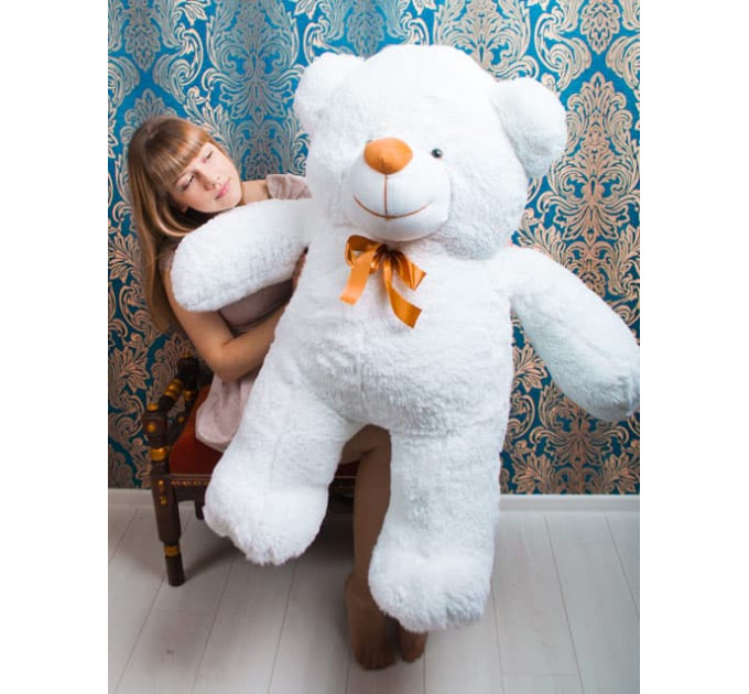 Плюшевый мишка Веня 140 см (белый)