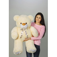 Плюшевый мишка Веня 140 см (кремовый)