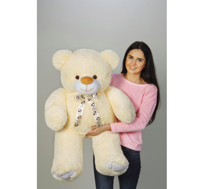 Плюшевый мишка Веня 140 см (кремовый)