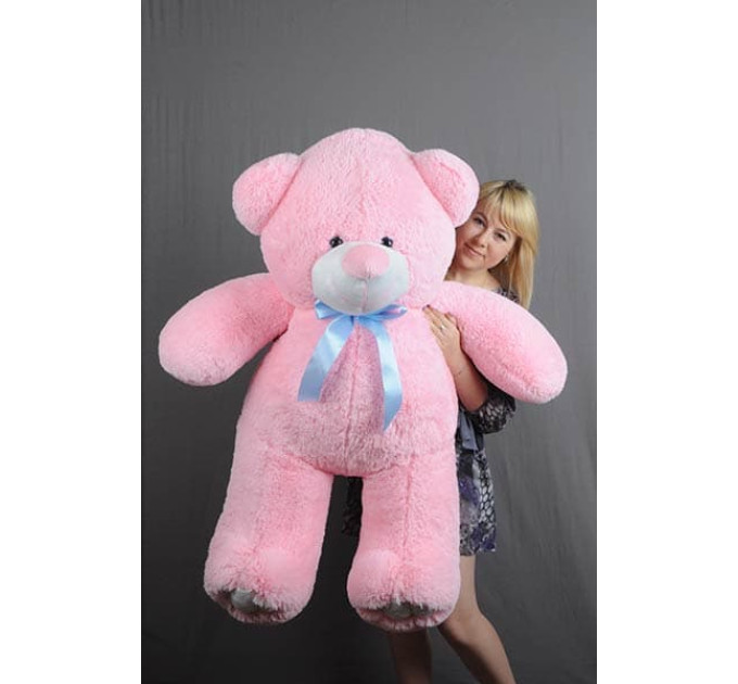 Плюшевий ведмедик Веня 140 см (рожевий