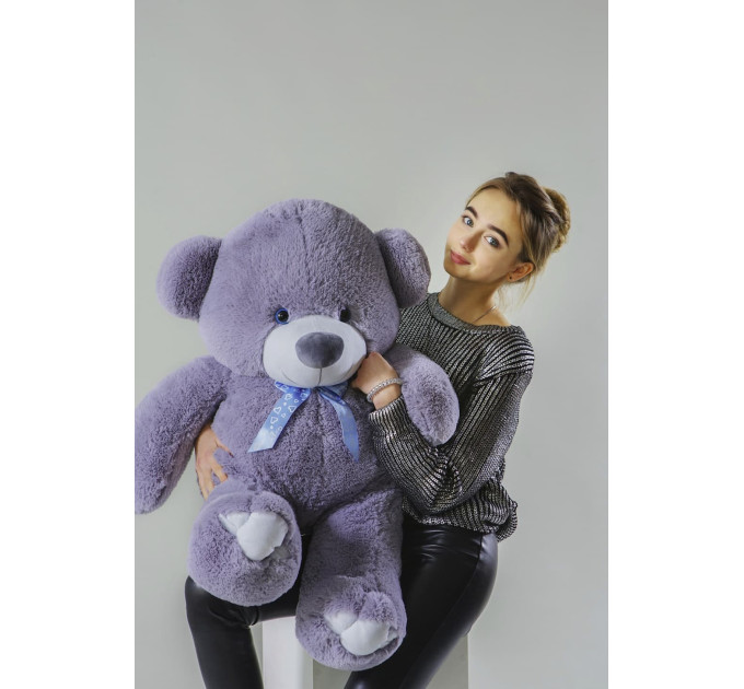 Плюшевый мишка Веня 140 см (серый)
