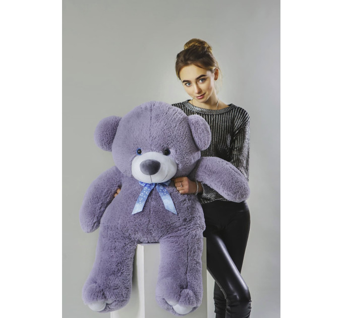 Плюшевый мишка Веня 140 см (серый)