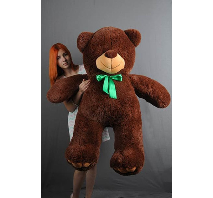 Плюшевый мишка Веня 140 см (шоколадный)