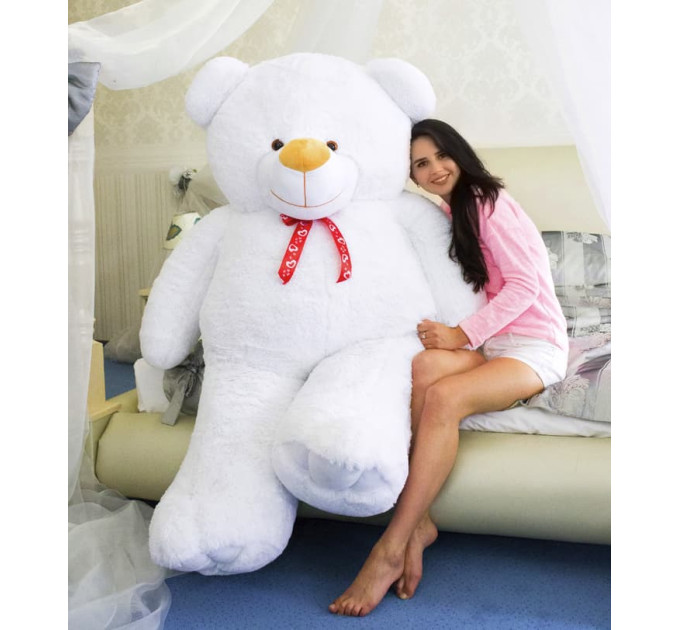 Плюшевый мишка Веня 200 см (белый)