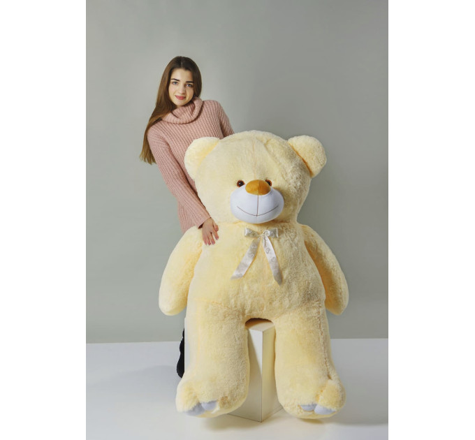 Плюшевий ведмедик Веня 200 см (кремовий)