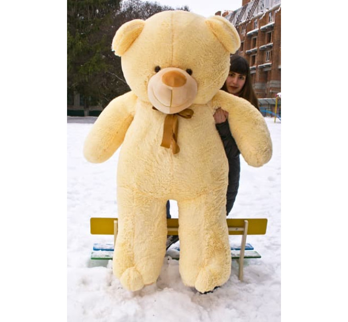 Плюшевий ведмедик Веня 200 см (кремовий)