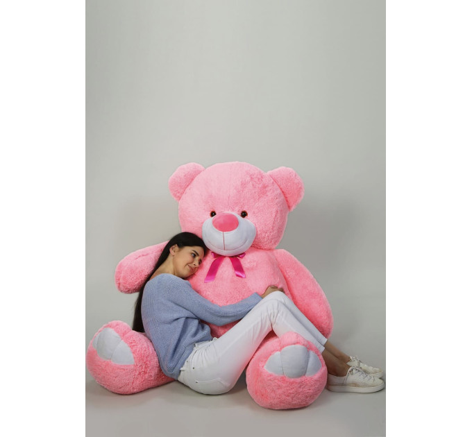 Плюшевый мишка Веня 200 см (розовый)