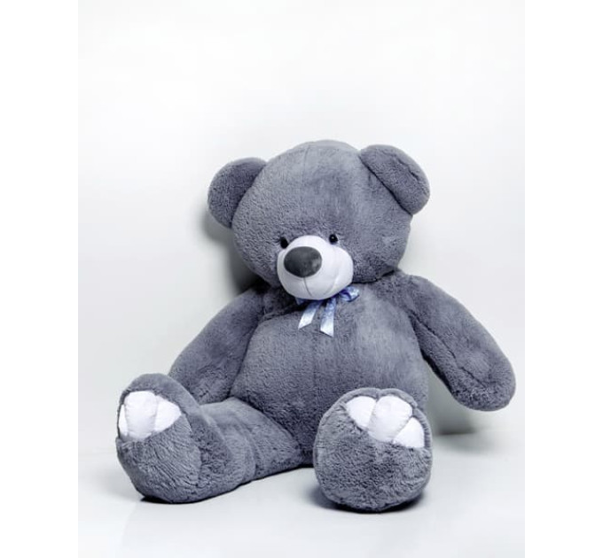 Плюшевый мишка Веня 200 см (серый)