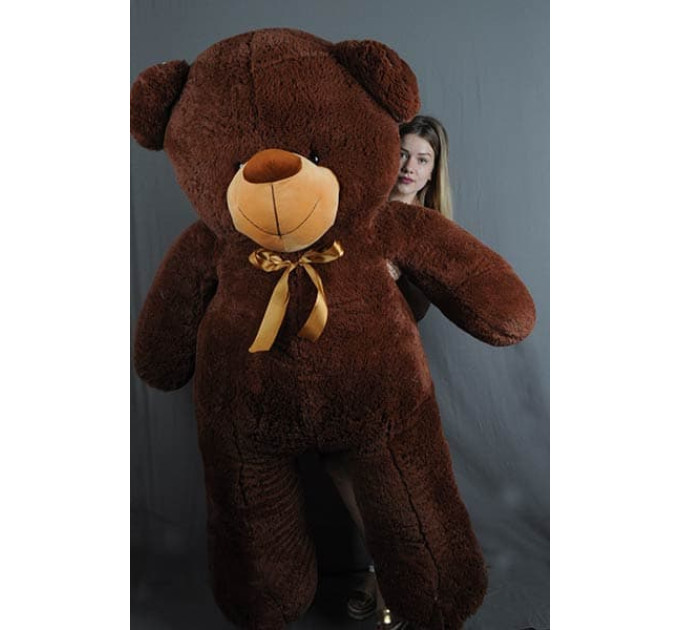 Плюшевий ведмедик Веня 200 см (шоколадний)