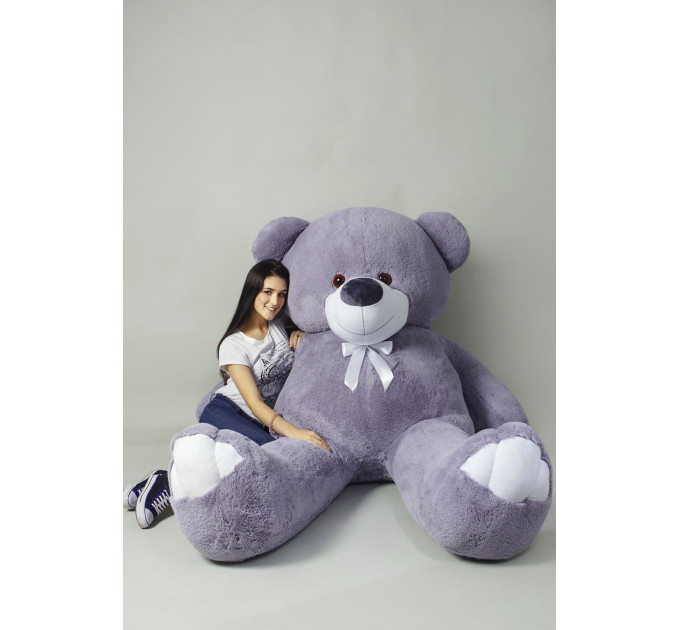 Плюшевий ведмедик Веня 280 см (сірий)