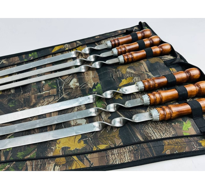 Набор шампуров для люля-кебаб в чехле (колпачек) (6 шт)