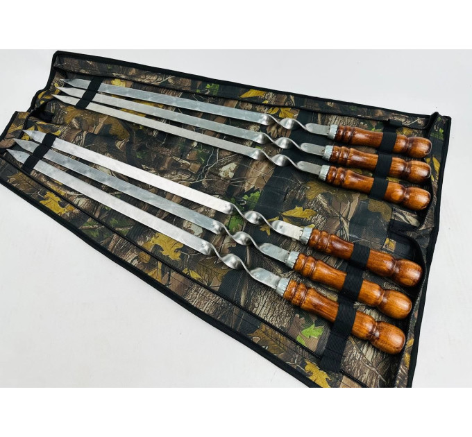 Набор шампуров для люля-кебаб в чехле (колпачек) (6 шт)