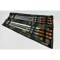 Набор шампуров для люля-кебаб в чехле (колпачек) (6 шт)