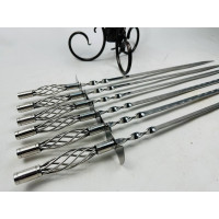 Набор шампуров Эксклюзив на металлической подставке