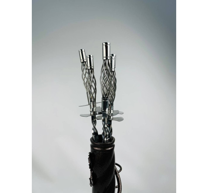 Набір шампурів Ексклюзив на металевій підставці