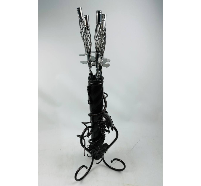 Набір шампурів Ексклюзив на металевій підставці