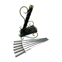 Набор шампуров "Пушка" с вензелем