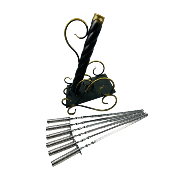 Набор шампуров "Пушка" с вензелем