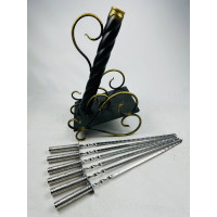 Набор шампуров "Пушка" с вензелем