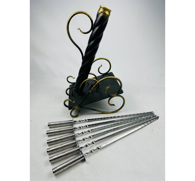 Набор шампуров "Пушка" с вензелем