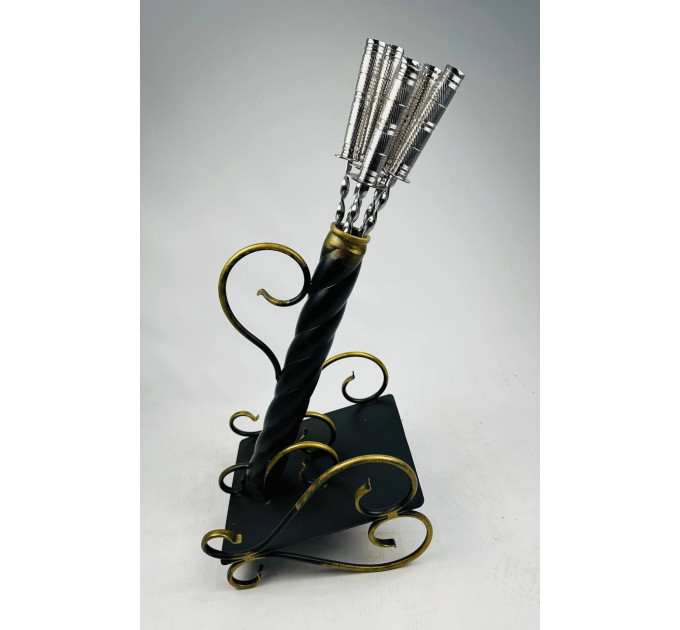 Набор шампуров "Пушка" с вензелем