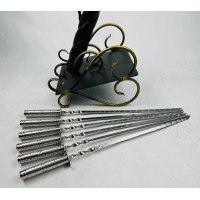 Набор шампуров "Пушка" с вензелем