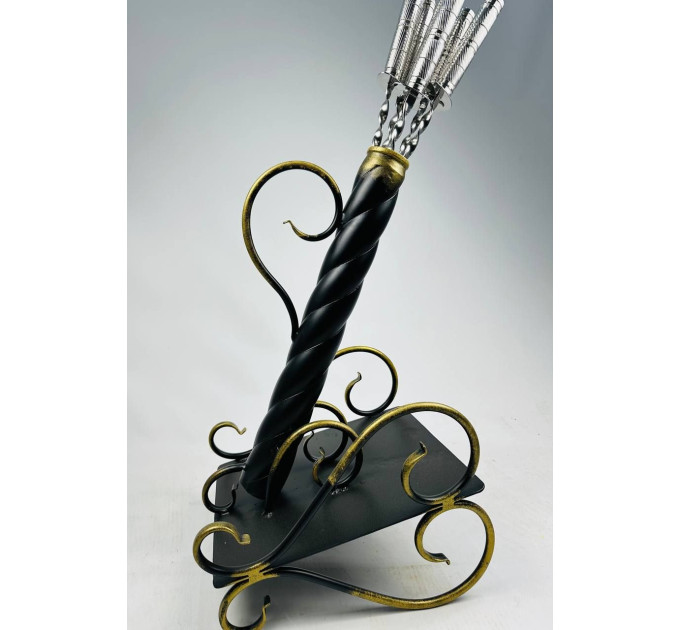 Набор шампуров "Пушка" с вензелем