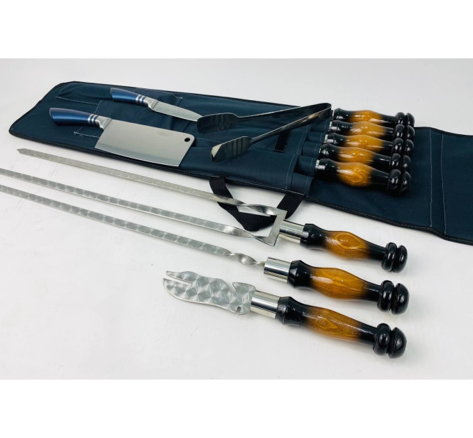 Набор шампуров в чехле Приклад