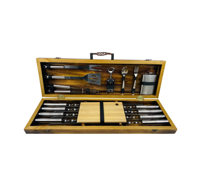 Набор шампуров в кейсе "BBQ LUX 2"