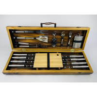 Набор шампуров в кейсе "BBQ LUX 2" Набор шампуров в кейсе "BBQ LUX 2"