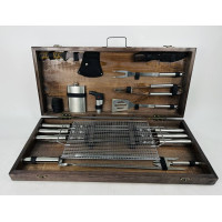 Набор шампуров в кейсе "BBQ MAX" Набор шампуров в кейсе "BBQ MAX"