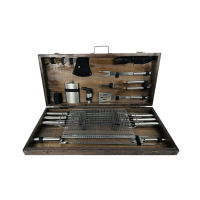 Набор шампуров в кейсе "BBQ MAX" Набор шампуров в кейсе "BBQ MAX"