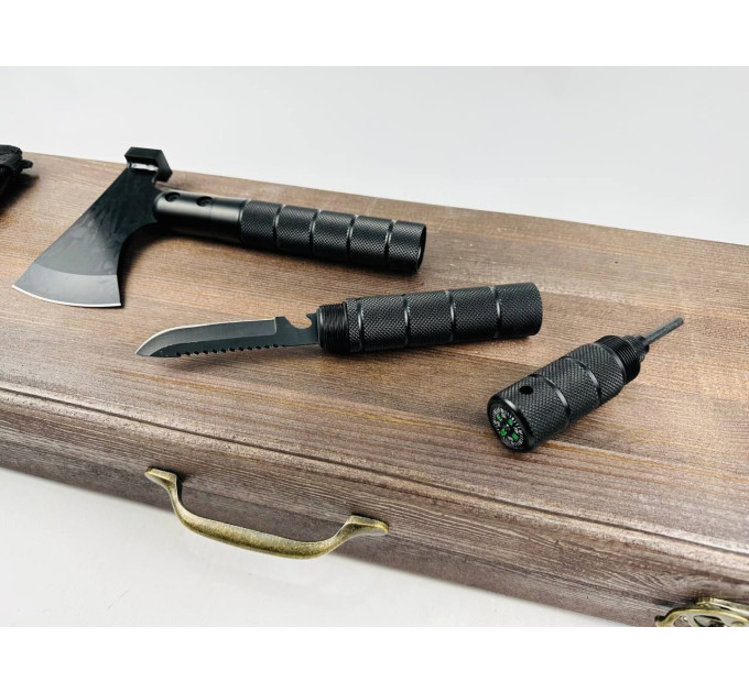 Набор шампуров в кейсе "BLACK LUX"