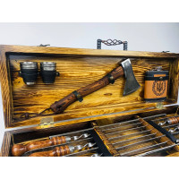 Набор шампуров в кейсе "Козак" Набор шампуров в кейсе "Козак"