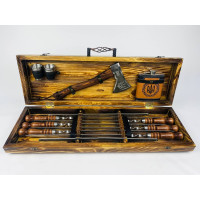 Набор шампуров в кейсе "Козак" Набор шампуров в кейсе "Козак"